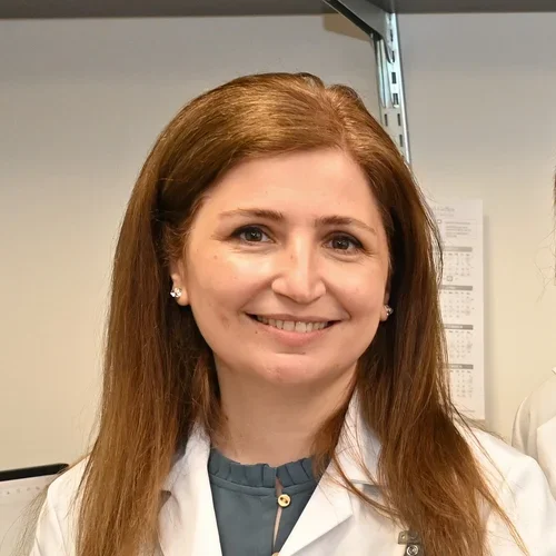 Dr. Lari in the office