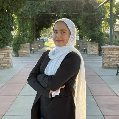 Sadaf standing on UCLA campus